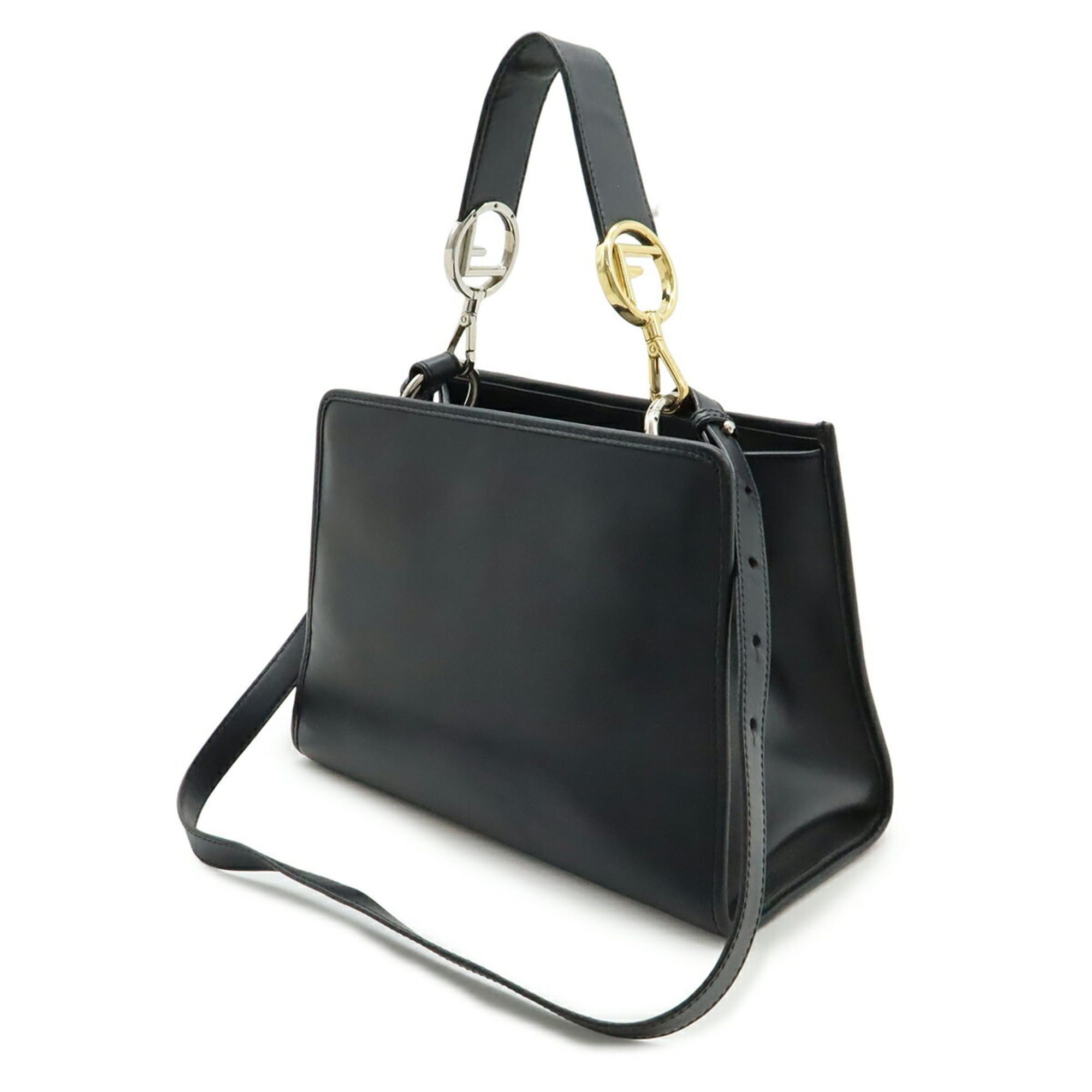Fendi FENDI Runaway Small Shoulder Bag/Handbag in Black Leather (8BH344) Size ONE SIZE - 3 Thumbnail