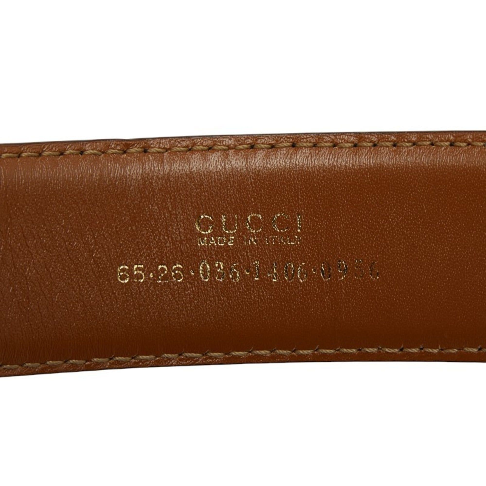 Gucci Belt Size 65 26 036 1406 0956 Black Leather Gucci Gucci Belt Size: 80/32 573325 Black Leather Women main image 4