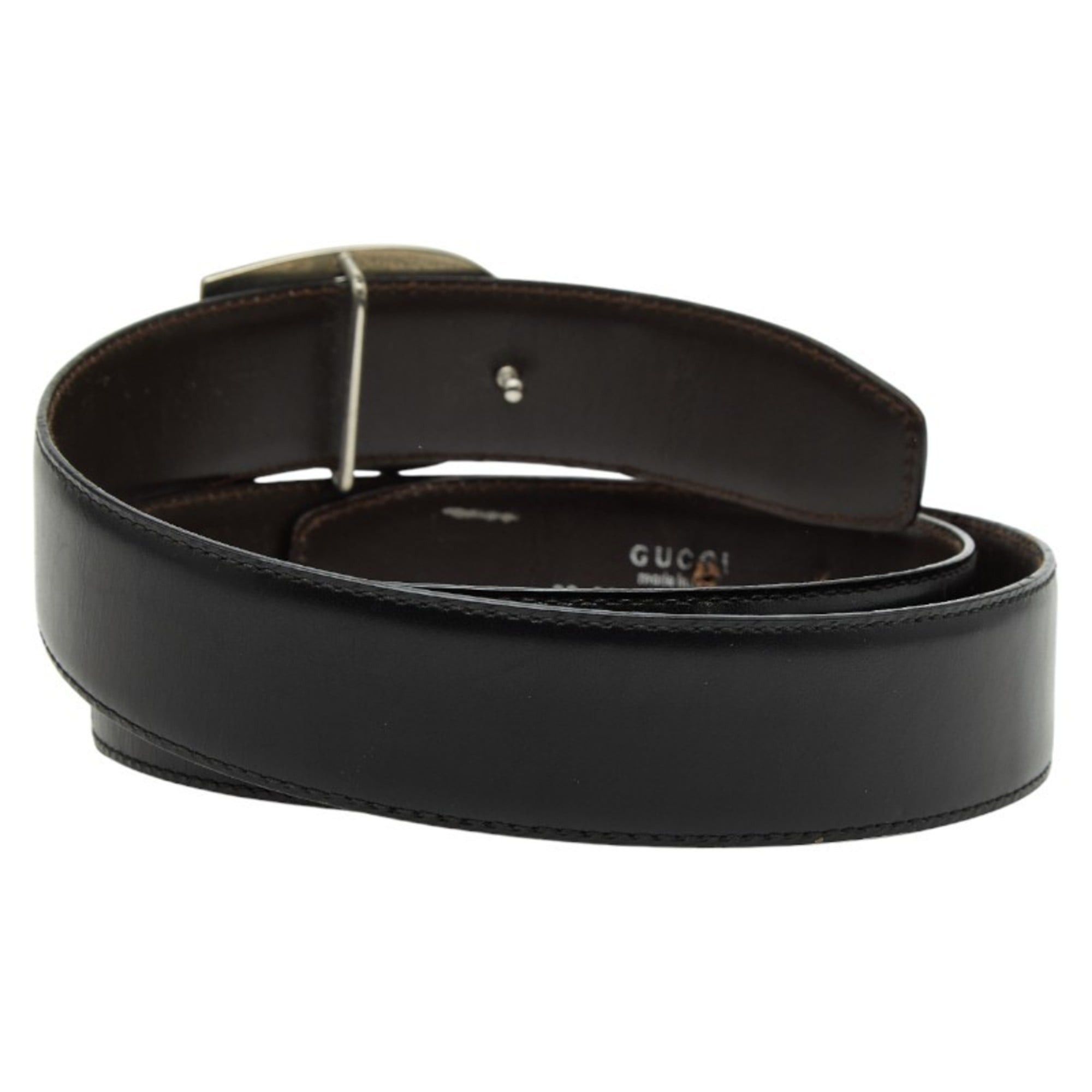 Gucci Gucci Belt Size: 80 32 036 1406 0956 5 Black Leather Women's GUCCI Size ONE SIZE - 3 Thumbnail