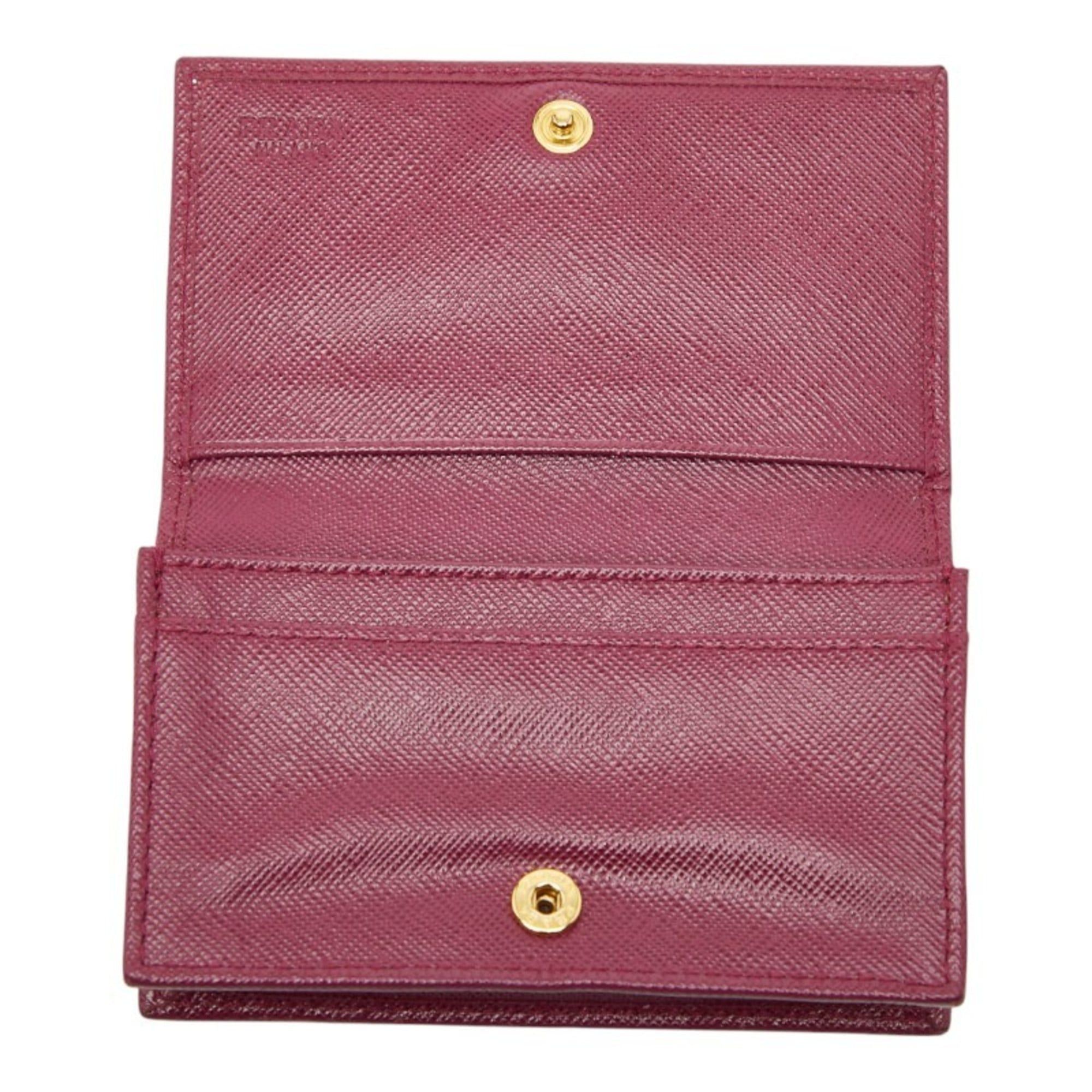Prada Prada wallet/coin case/pass case in purple Saffiano leather for women Size ONE SIZE - 6 Thumbnail