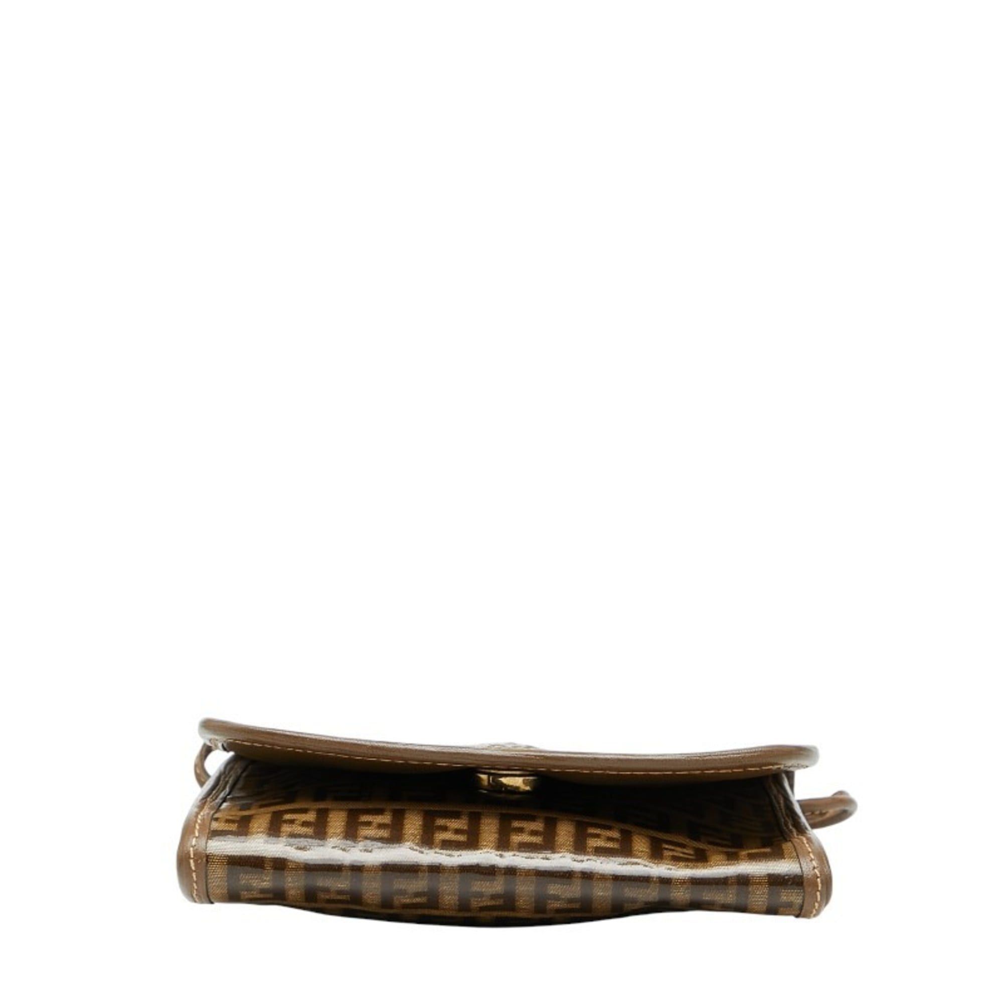 Fendi Fendi Zucchino Shoulder Bag in Brown Leather for Women Size ONE SIZE - 3 Thumbnail