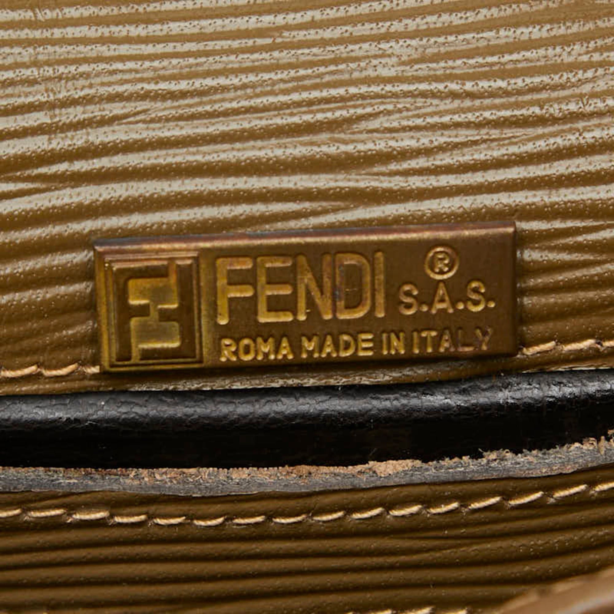 Fendi Fendi Zucchino Shoulder Bag in Brown Leather for Women Size ONE SIZE - 8 Thumbnail