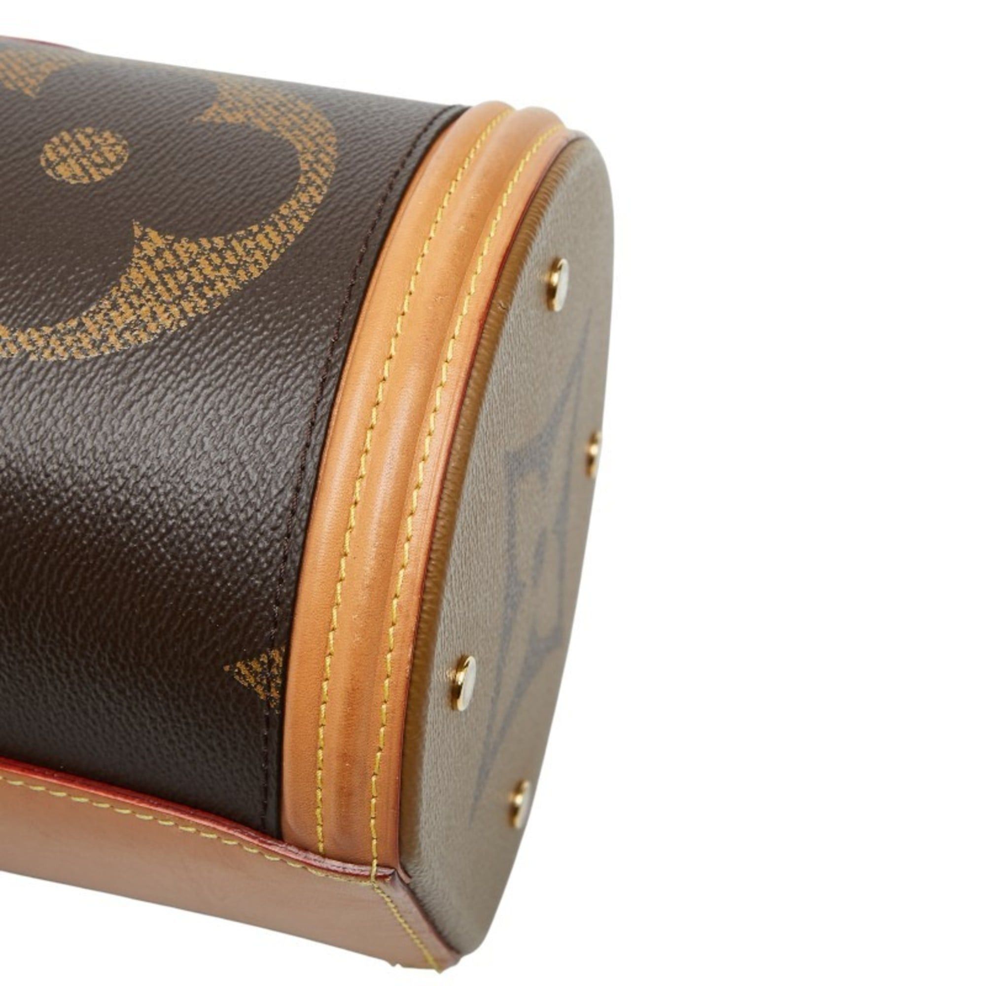 Louis Vuitton Louis Vuitton Monogram Giant Cannes Vanity Bag/Shoulder Bag, 2-Way, M44603, Brown Leather, Women's, LOUIS VUITTON Size ONE SIZE - 5 Thumbnail