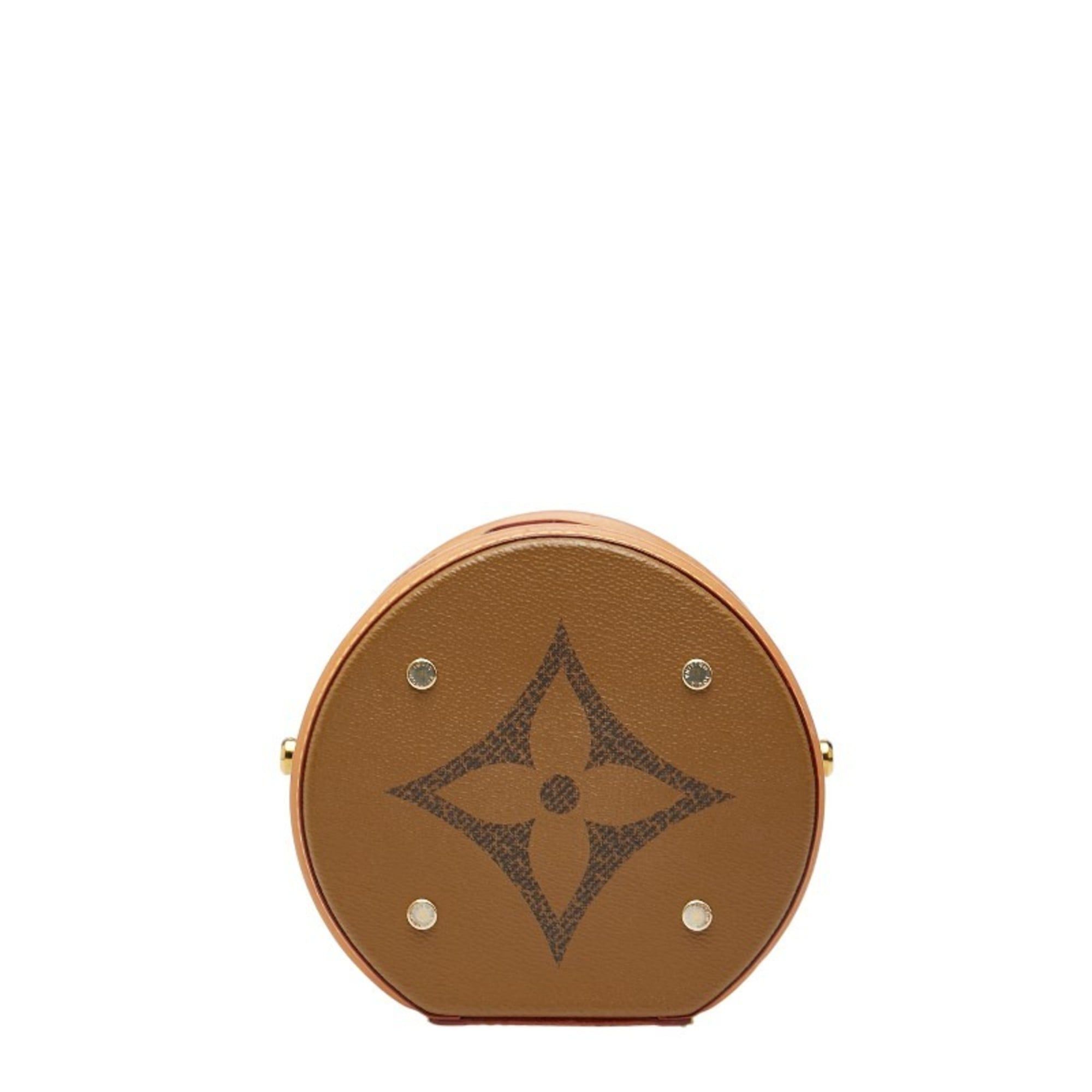 Louis Vuitton Louis Vuitton Monogram Giant Cannes Vanity Bag/Shoulder Bag, 2-Way, M44603, Brown Leather, Women's, LOUIS VUITTON Size ONE SIZE - 3 Thumbnail
