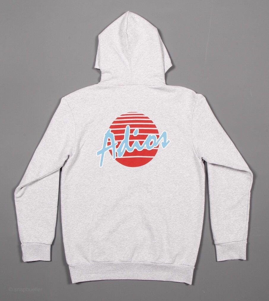 Palm Angels Adios Hoodie Melange Grey Grailed