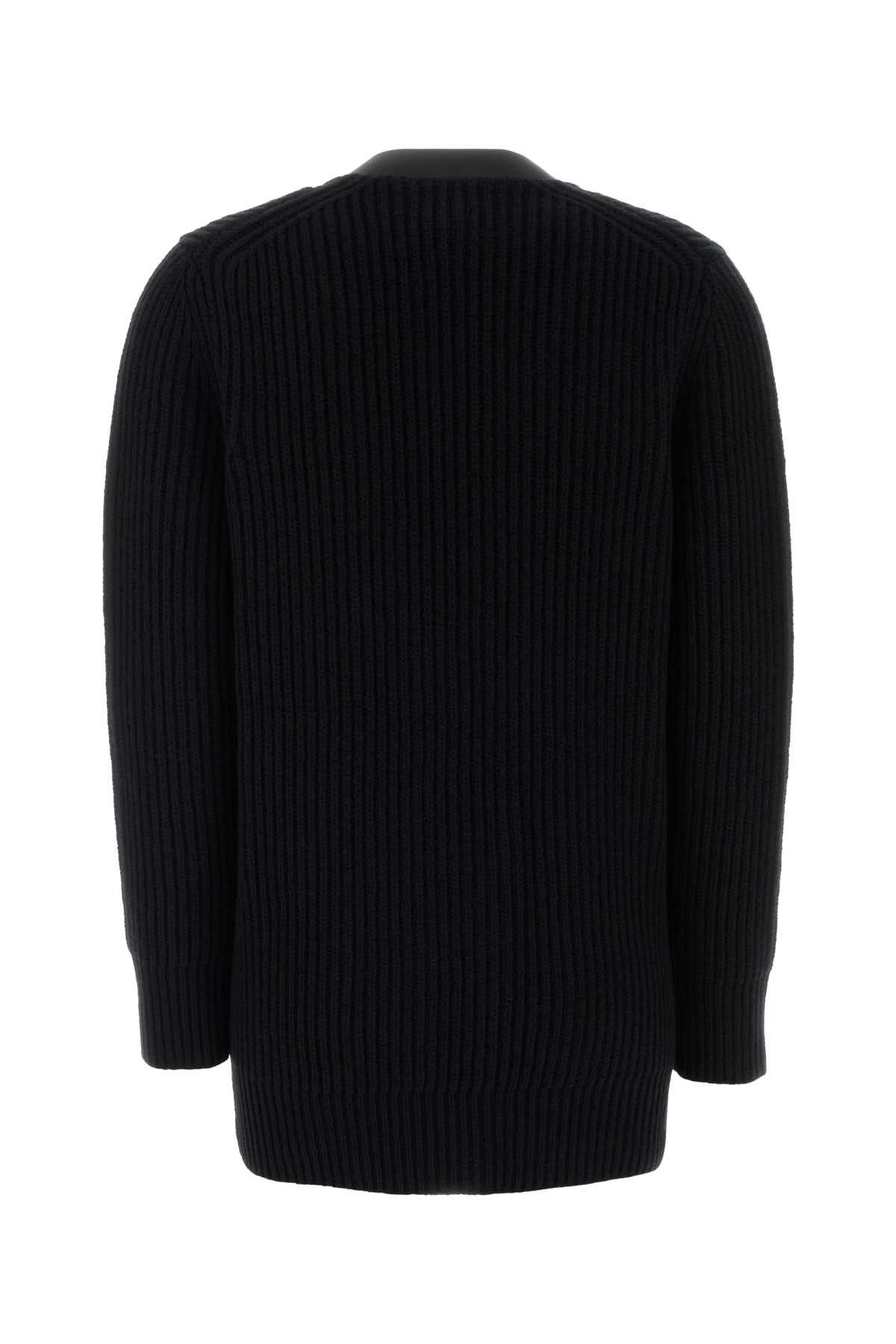 Salvatore Ferragamo Black Wool Cardigan Size XS / US 0-2 / IT 36-38 - 2 Thumbnail