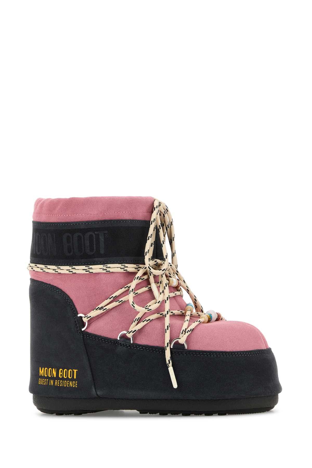 Moon Boot Two-Tone Suede Moon Boots X Guest In Residence Icon Low Ankle Boots Size US 10 / IT 40 - 2 Thumbnail