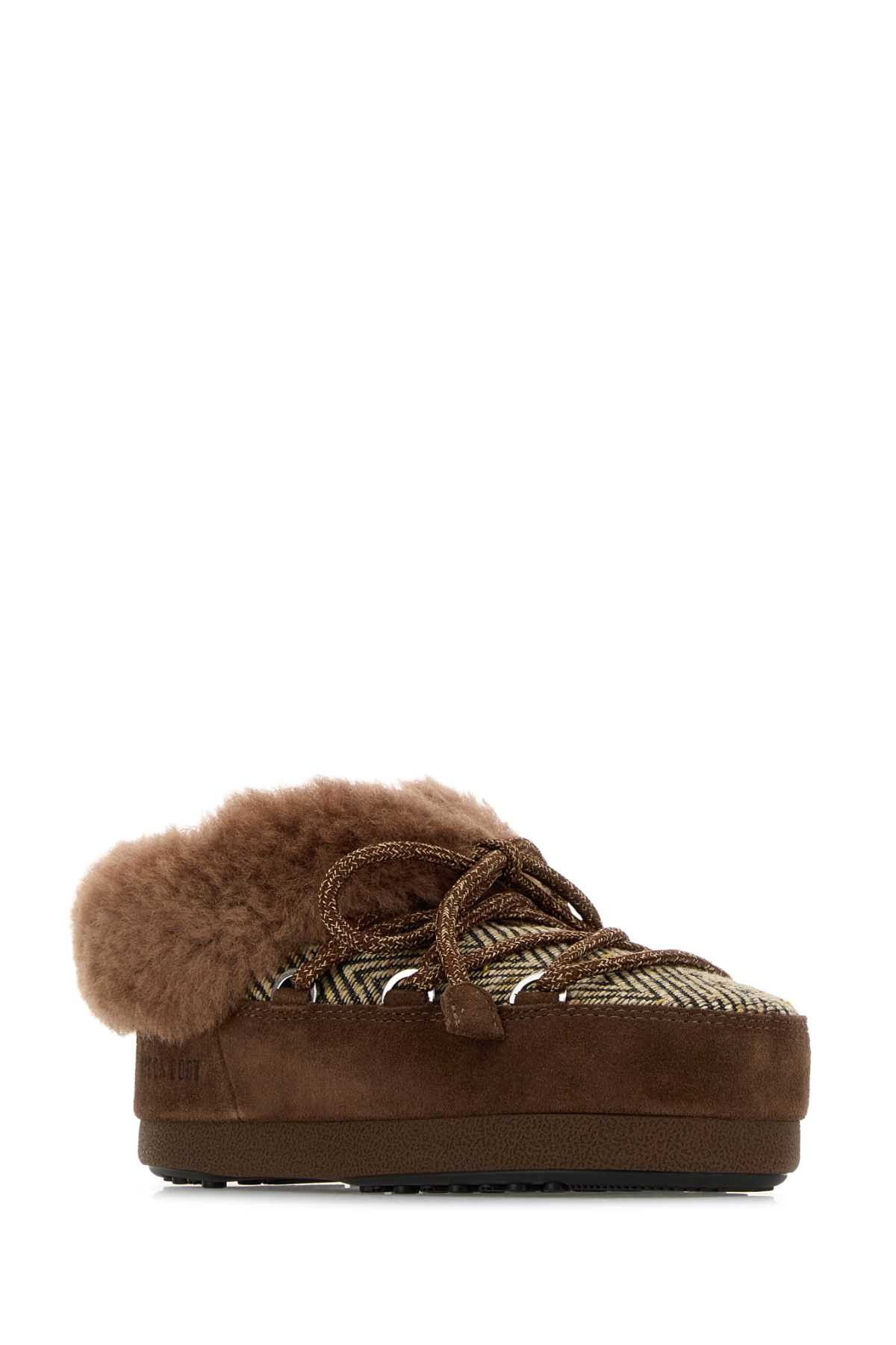 Moon Boot Brown Fabric Moon Boot X Guest In Residence Evx Ankle Boots Size US 6 / IT 36 - 2 Thumbnail