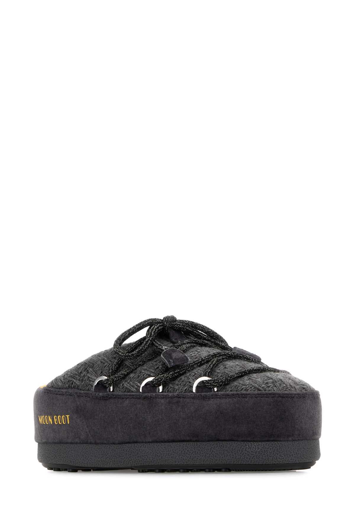 Moon Boot Dark Grey Fabric Moon Boot X Guest In Residence Evx Slippers Size US 10 / IT 40 - 2 Thumbnail