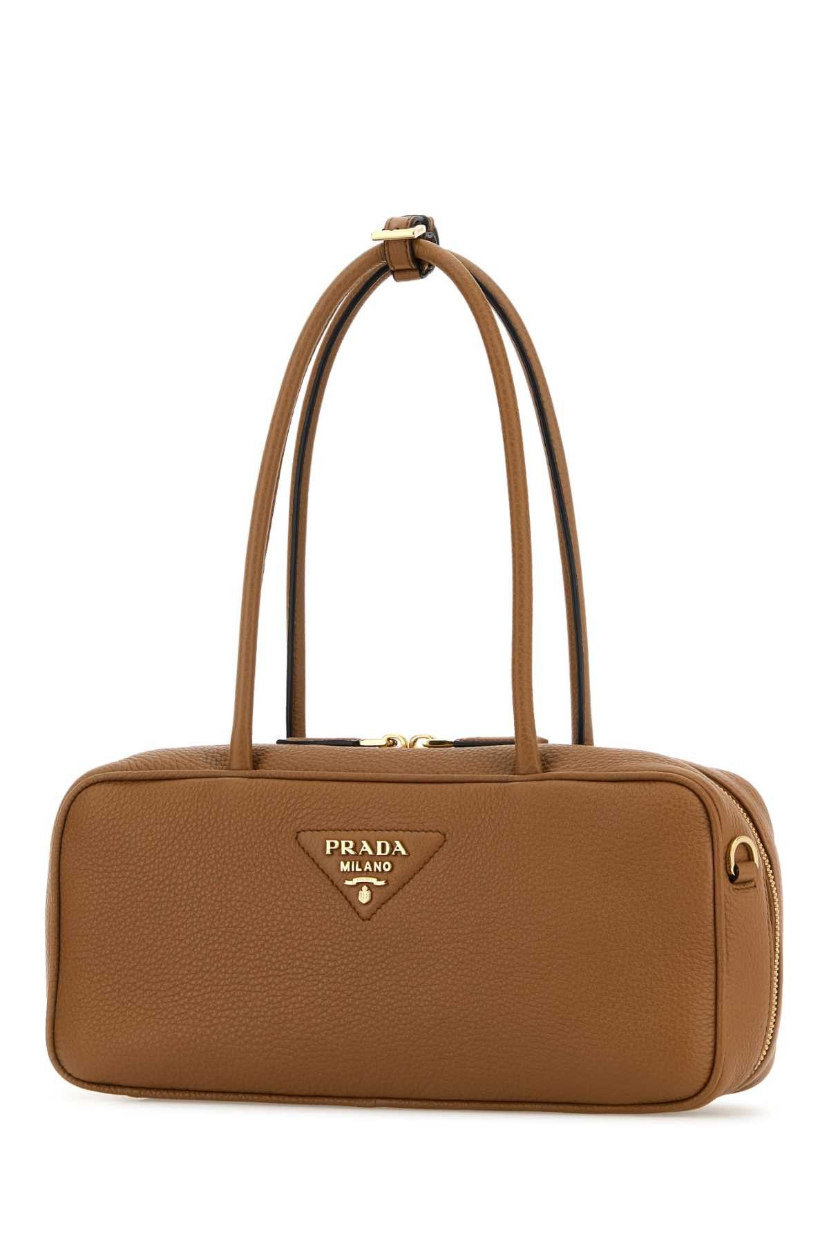Prada Caramel Leather Shoulder Bag Size ONE SIZE - 2 Thumbnail
