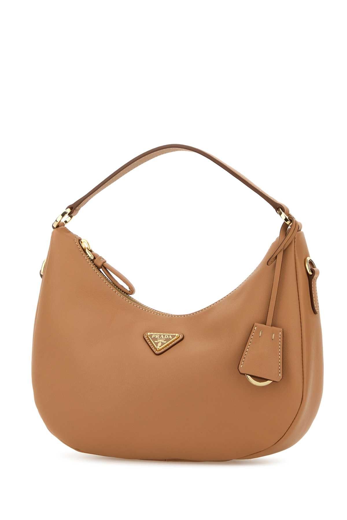 Prada Camel Leather Handbag Size ONE SIZE - 2 Thumbnail