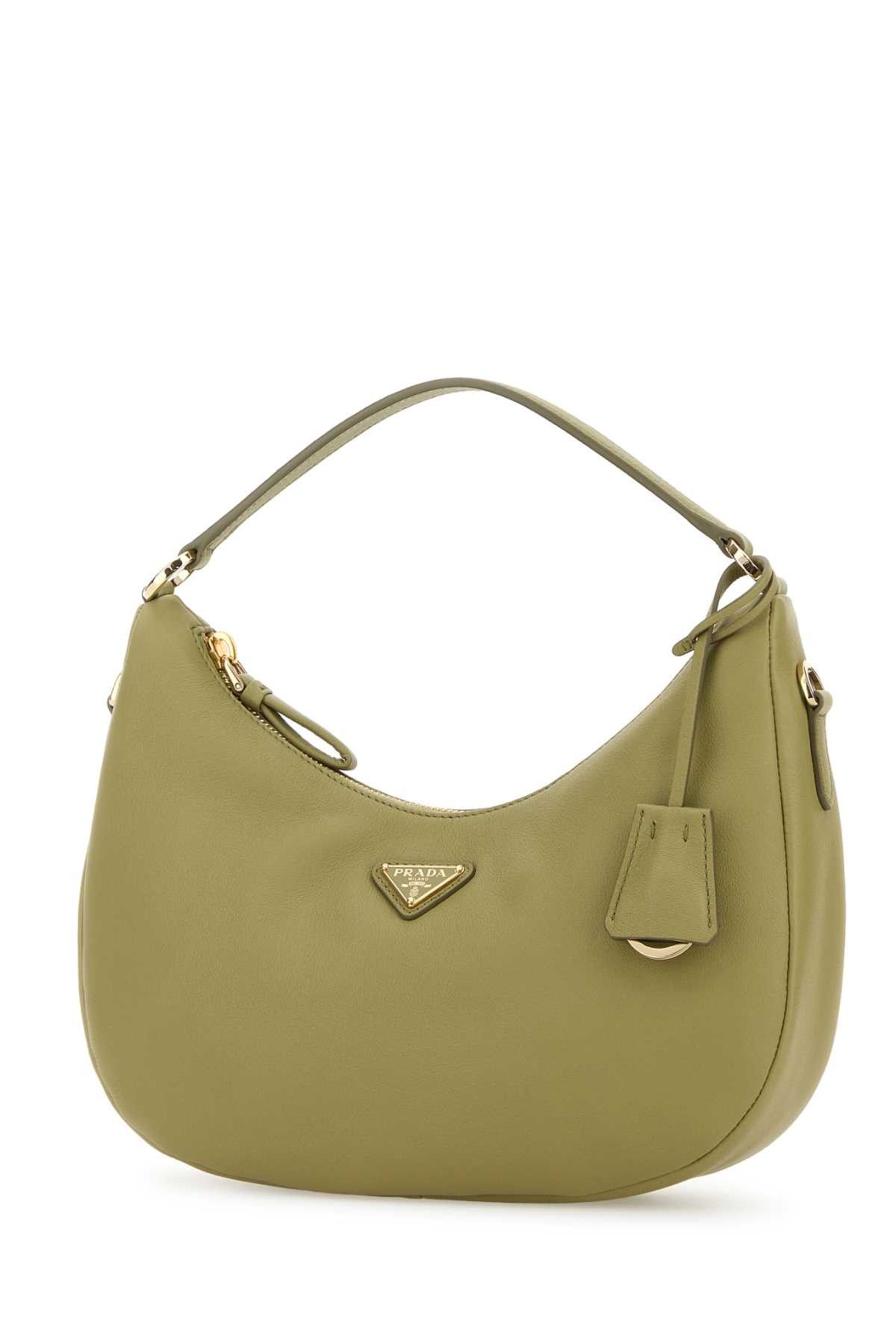 Prada Sage Green Leather Handbag Size ONE SIZE - 2 Thumbnail