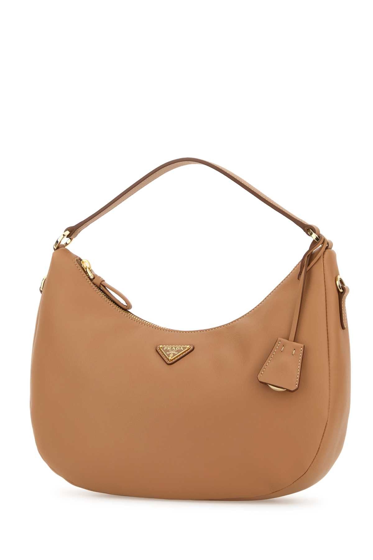 Prada Camel Leather Handbag Size ONE SIZE - 2 Thumbnail