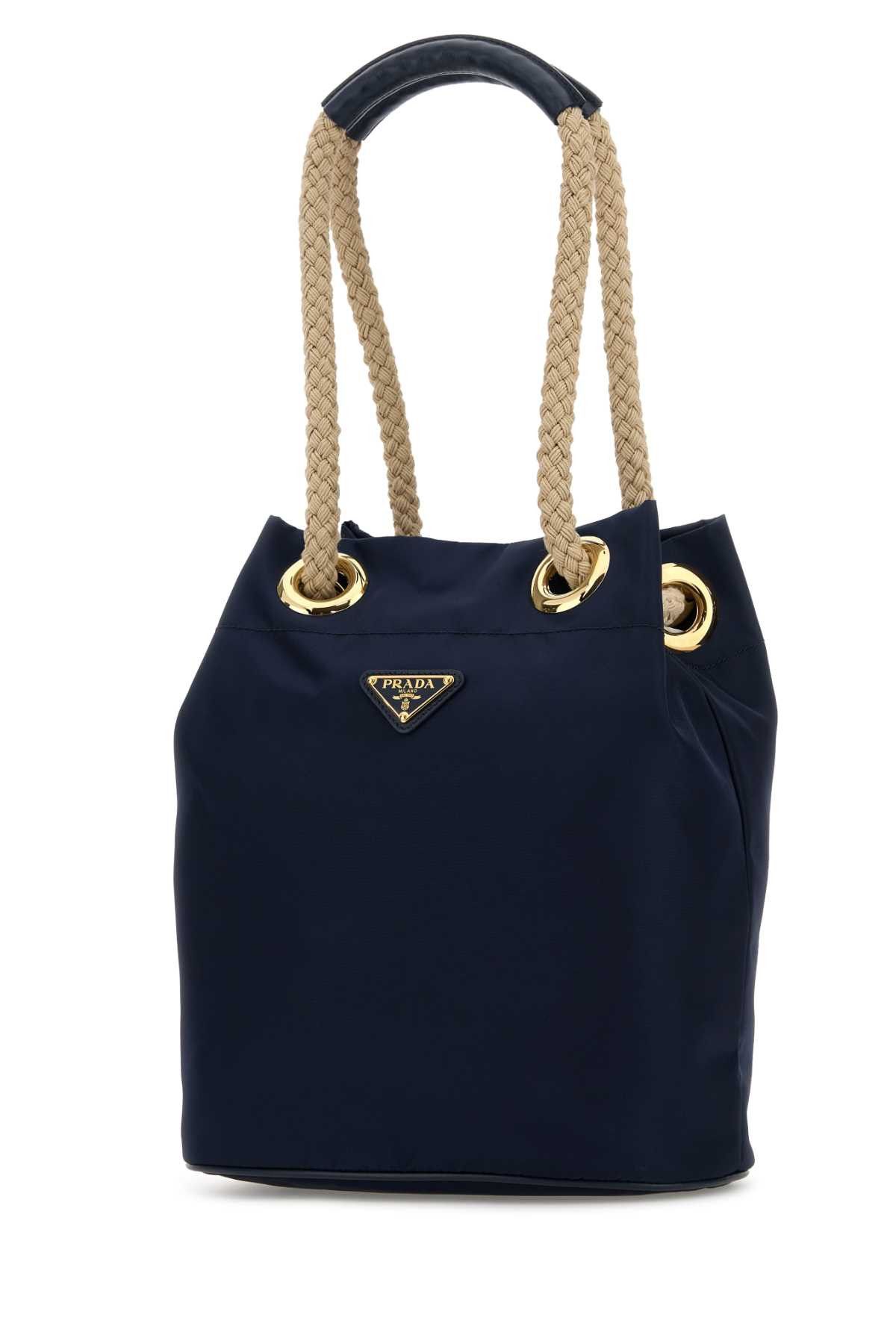 Prada Navy Blue Re-Nylon Prada Mariner Bucket Bag Size ONE SIZE - 2 Thumbnail