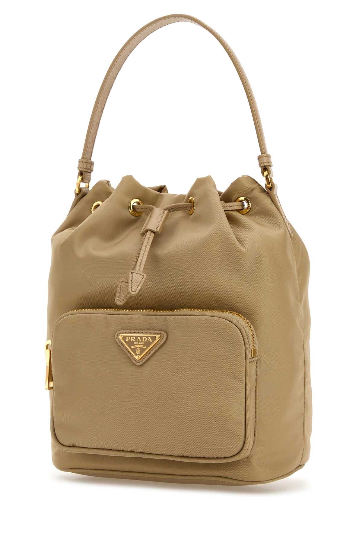 Prada Beige Re-Nylon Duet Bucket Bag Size ONE SIZE - 2 Thumbnail