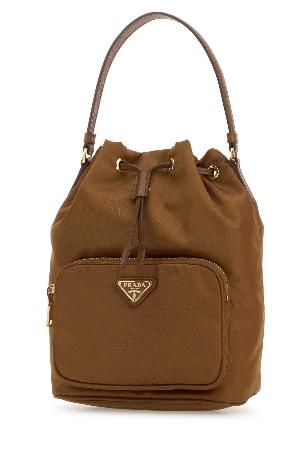 Prada Caramel Re-Nylon Duet Bucket Bag Size ONE SIZE - 2 Thumbnail