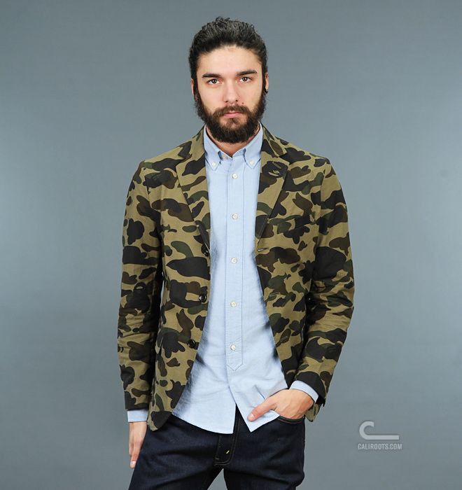 Bape Mr. Bathing Ape 1st Camo Seersucker Jacket, Made in