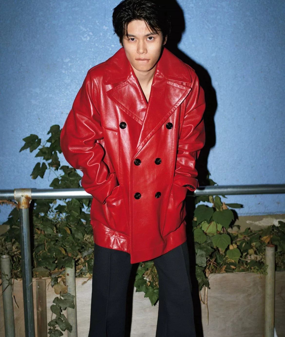 Bottega Veneta oversized red leather jacket by Bottega Veneta Size M / US 6-8 / IT 42-44 - 6 Thumbnail