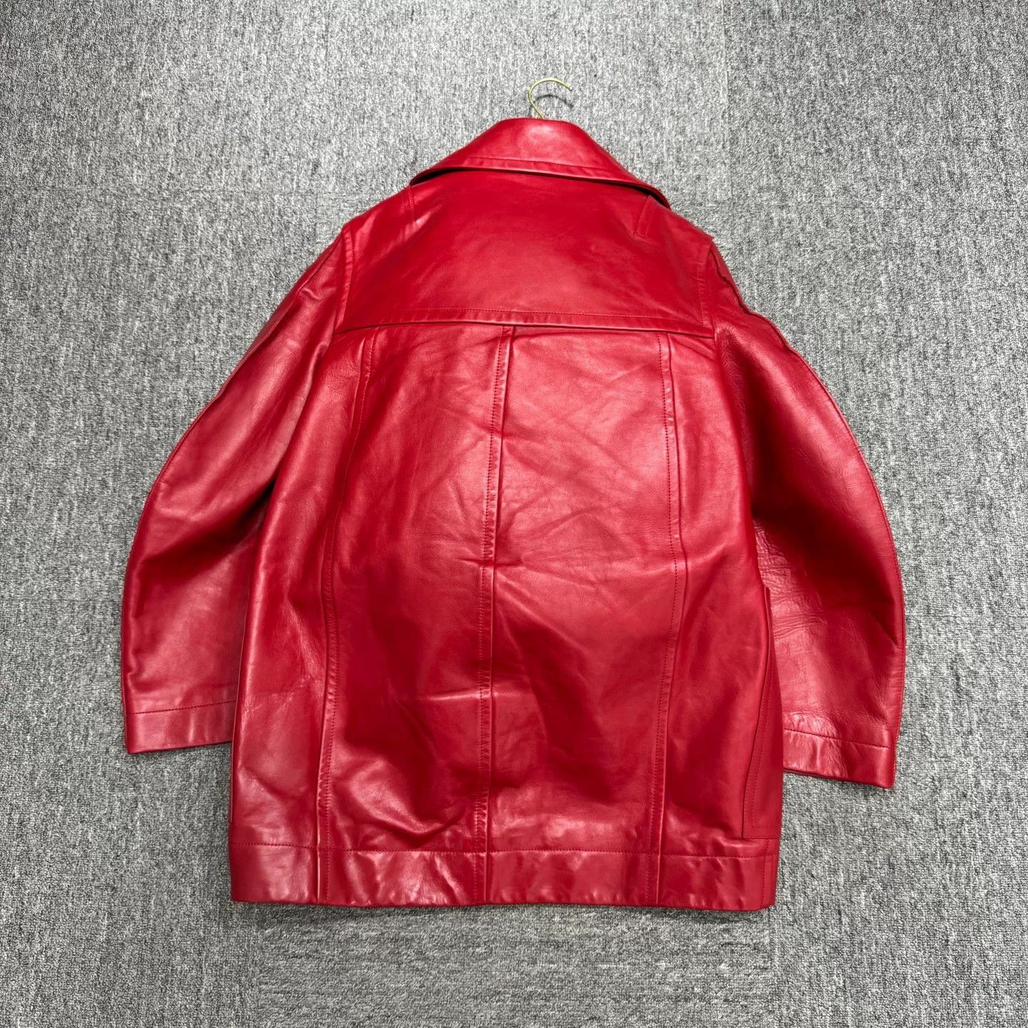 Bottega Veneta oversized red leather jacket by Bottega Veneta Size M / US 6-8 / IT 42-44 - 2 Thumbnail