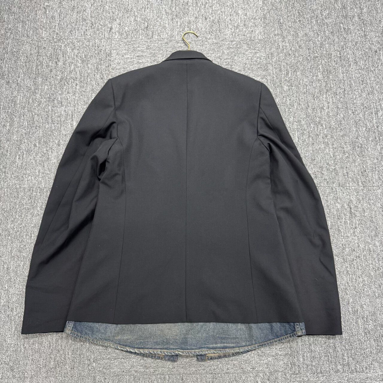 Balenciaga Balenciaga Denim-Trimmed Suit Jacket Size US L / EU 52-54 / 3 - 2 Thumbnail