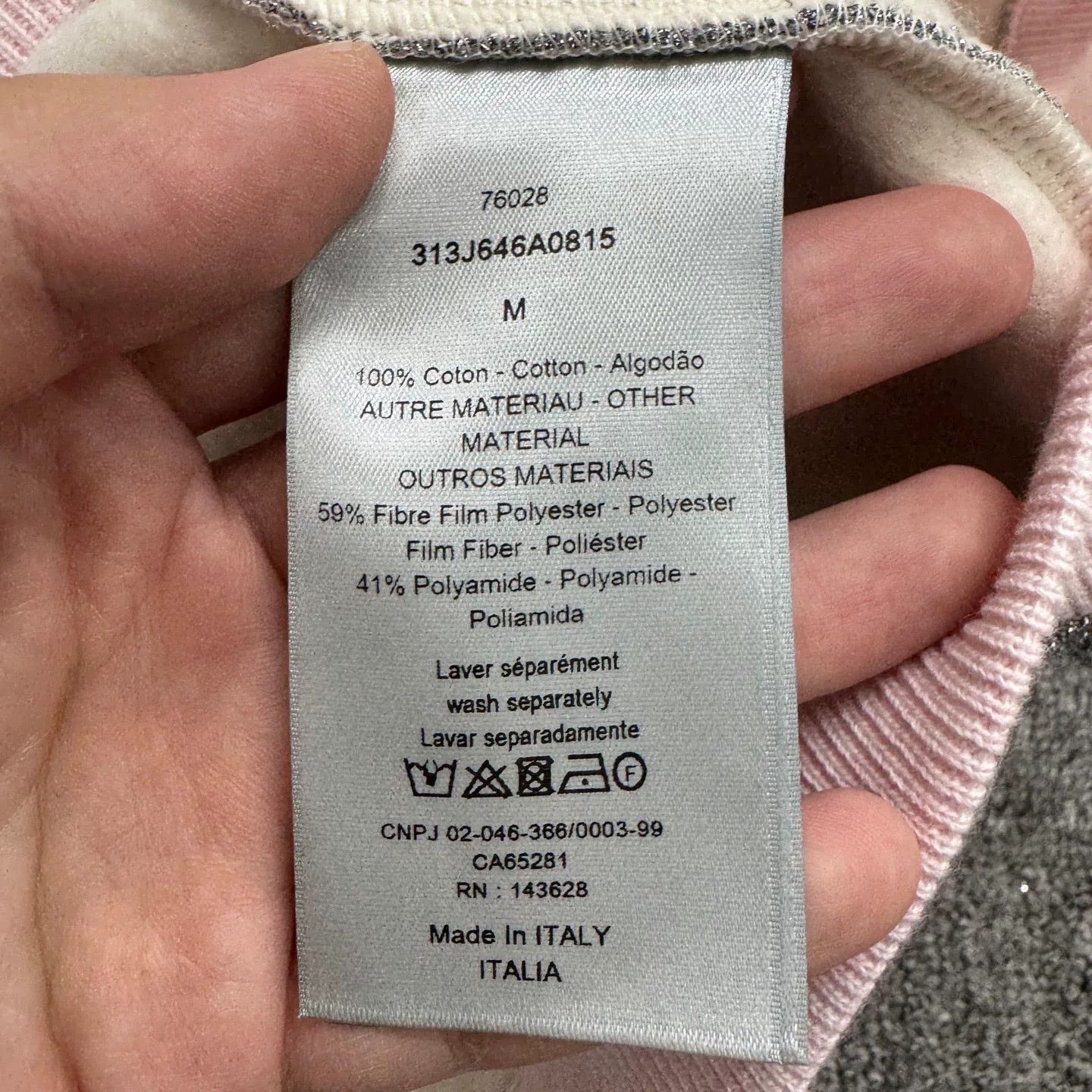 Dior dior erl collaboration sparkly hoodie Size US M / EU 48-50 / 2 - 4 Thumbnail
