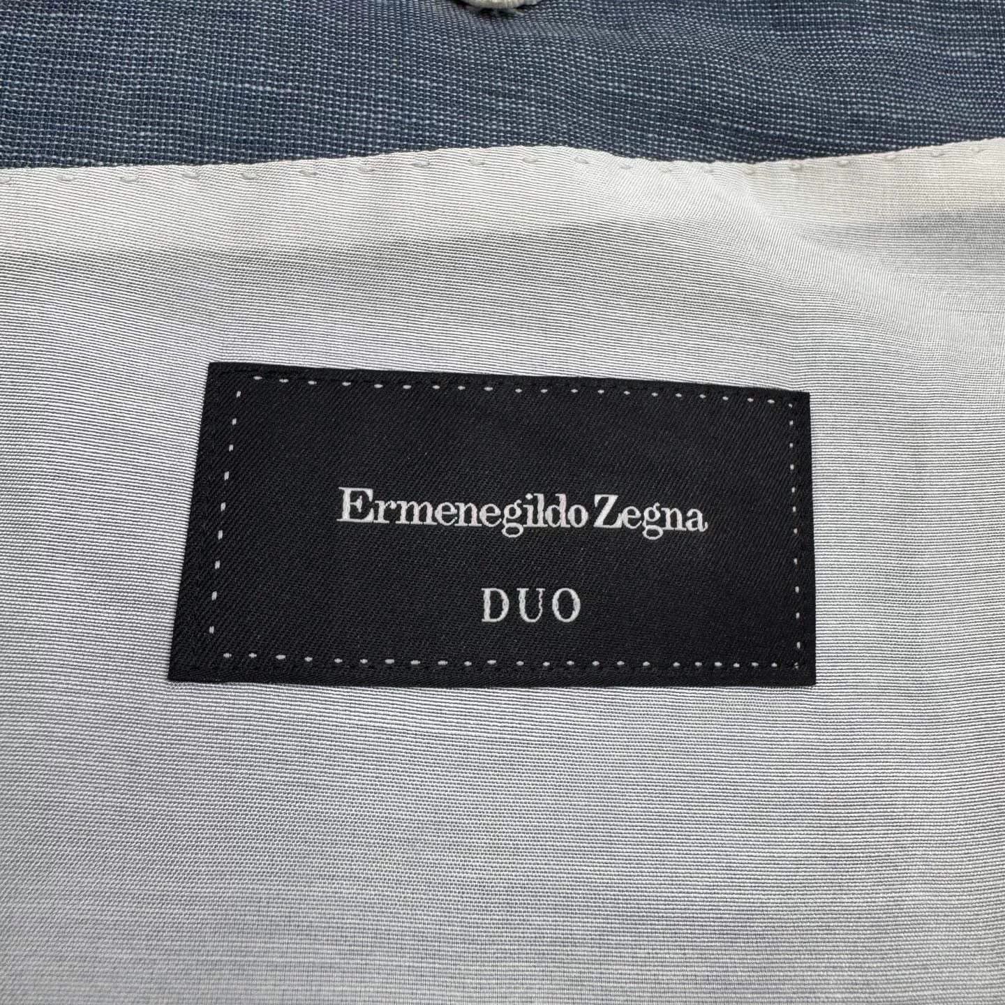 Ermenegildo Zegna Ermenegildo Zegna Linen Check Blazer Size US XXL / EU 58 / 5 - 3 Thumbnail