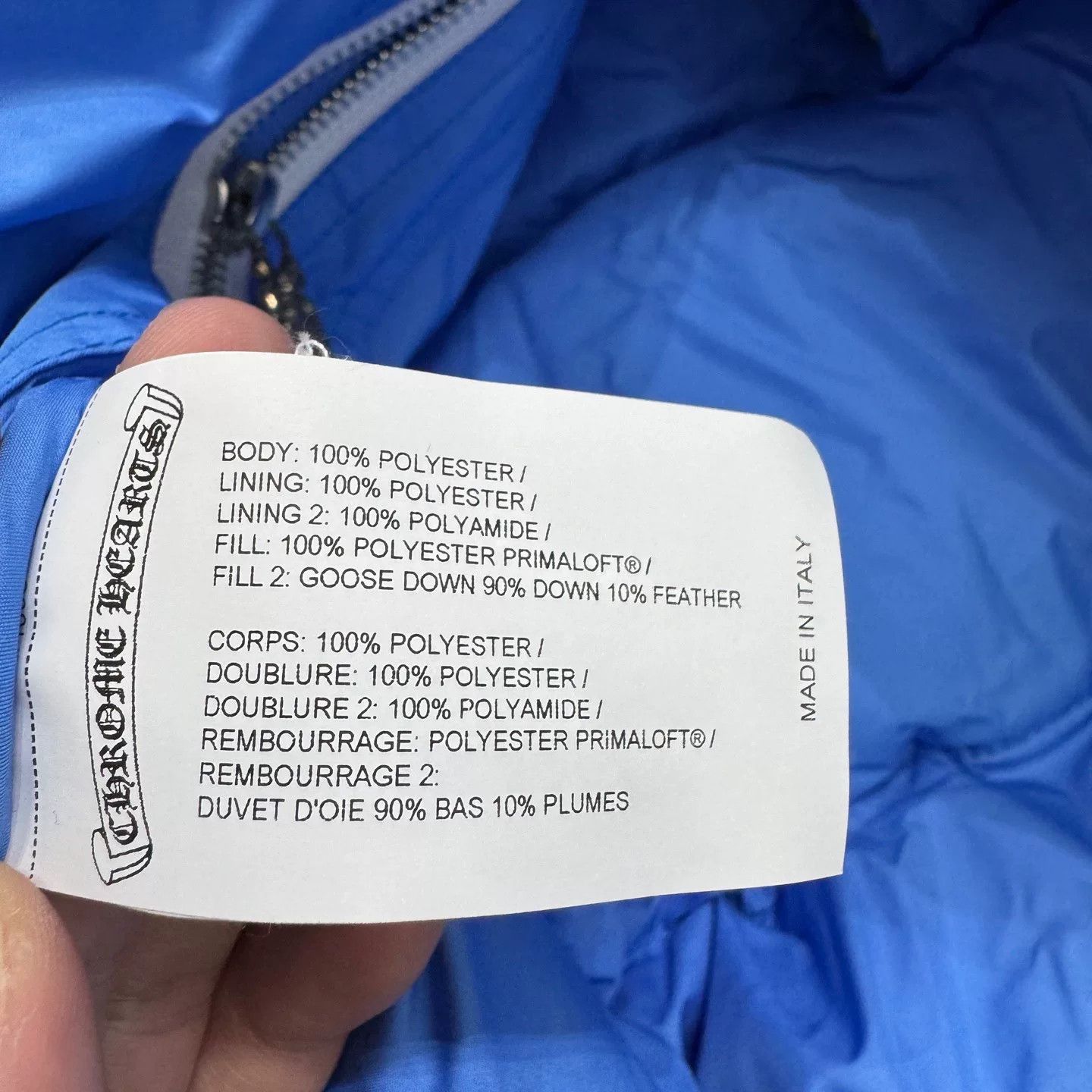 Chrome Hearts blue puffer vest with cross pattern Size US S / EU 44-46 / 1 - 5 Thumbnail