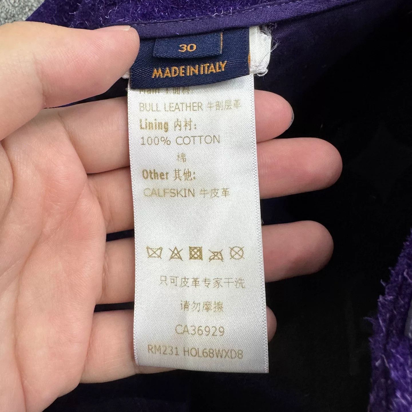 Louis Vuitton louis vuitton purple suede work pants Size US 30 / EU 46 - 5 Thumbnail