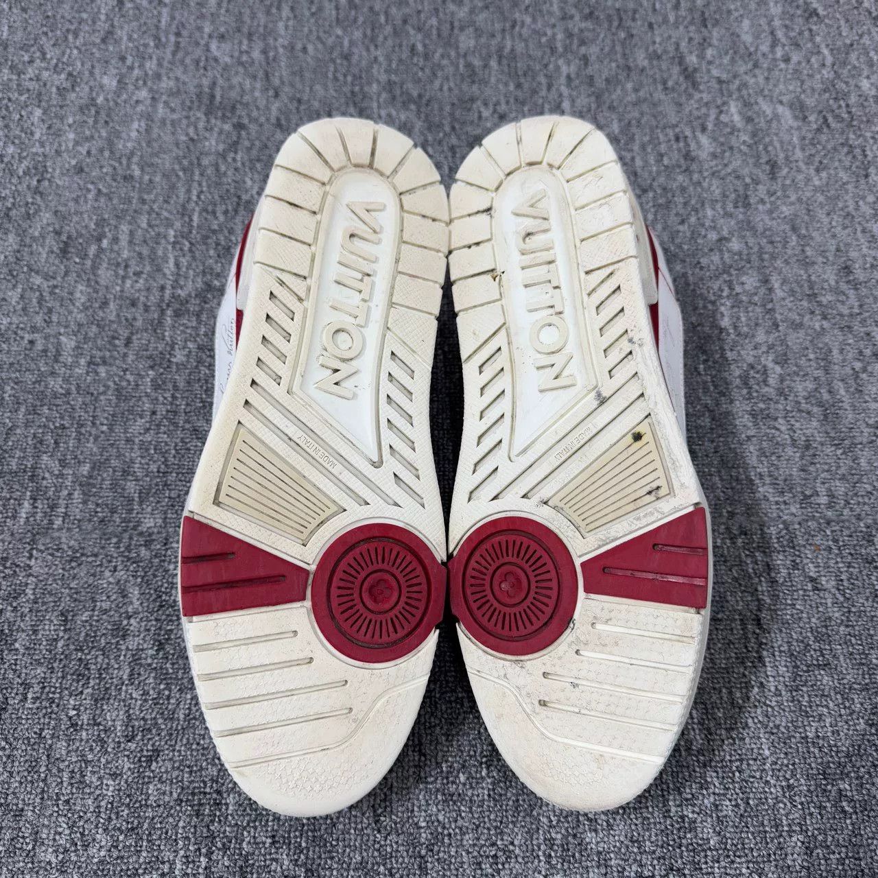 Louis Vuitton louis vuitton lv white red trainer shoes Size US 7 / EU 40 - 4 Thumbnail