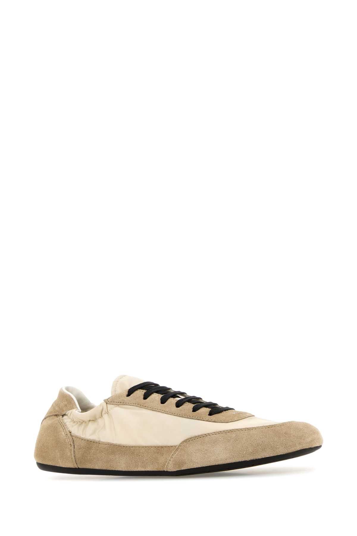 Prada Two-Tone Re-Nylon And Suede Collapse Sneakers Size US 11 / IT 41 - 2 Thumbnail