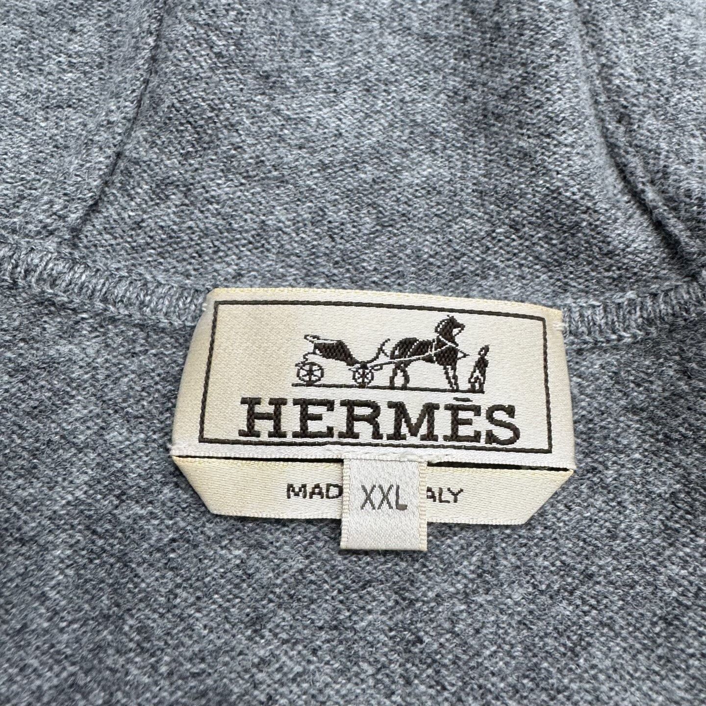 Hermes hermes cashmere zip-up jacket in gray Size US XXL / EU 58 / 5 - 3 Thumbnail