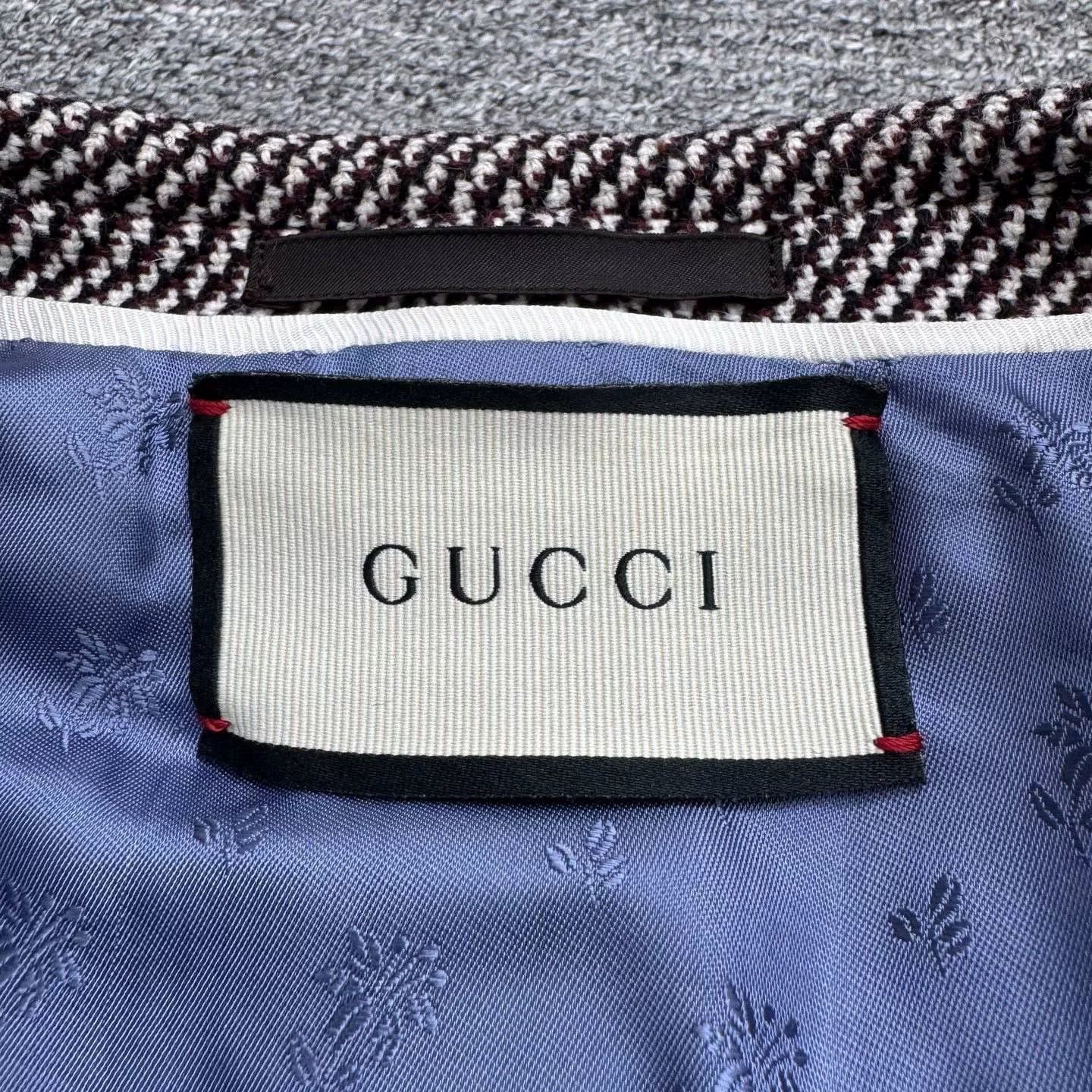 Gucci gucci embroidered wool suit jacket size 50 Size US L / EU 52-54 / 3 - 3 Thumbnail