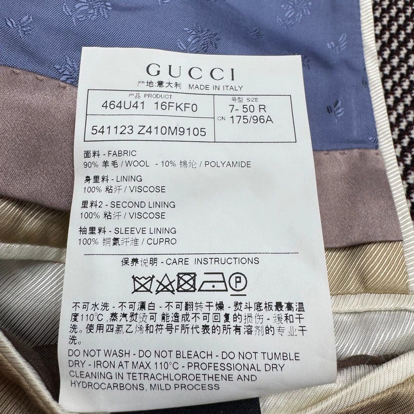 Gucci gucci embroidered wool suit jacket size 50 Size US L / EU 52-54 / 3 - 5 Thumbnail