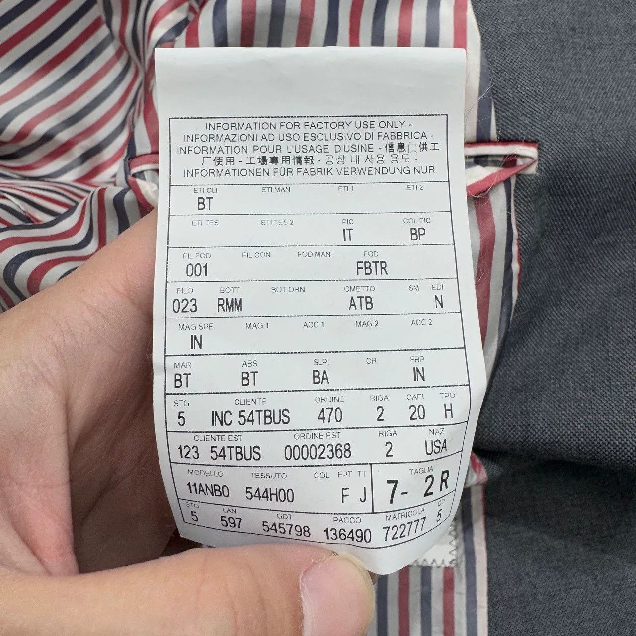 Thom Browne Thom Browne Striped Wool Suit Jacket Size US L / EU 52-54 / 3 - 5 Thumbnail