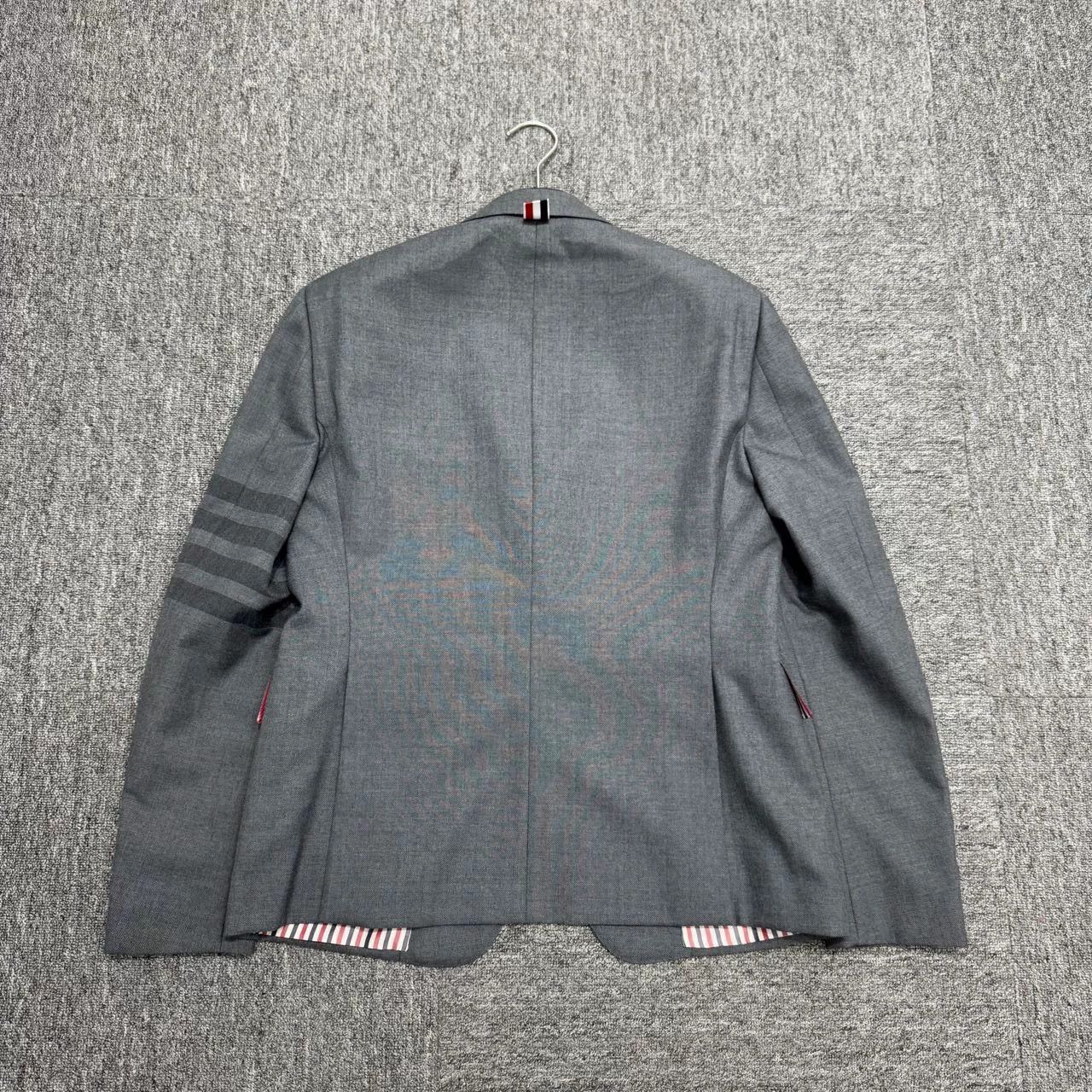 Thom Browne Thom Browne Striped Wool Suit Jacket Size US L / EU 52-54 / 3 - 2 Thumbnail
