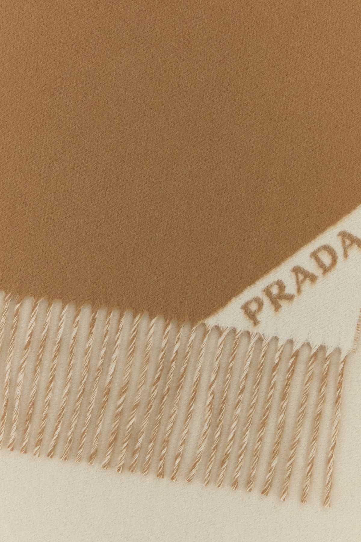 Prada Camel Cashmere Scarf Size ONE SIZE - 2 Thumbnail