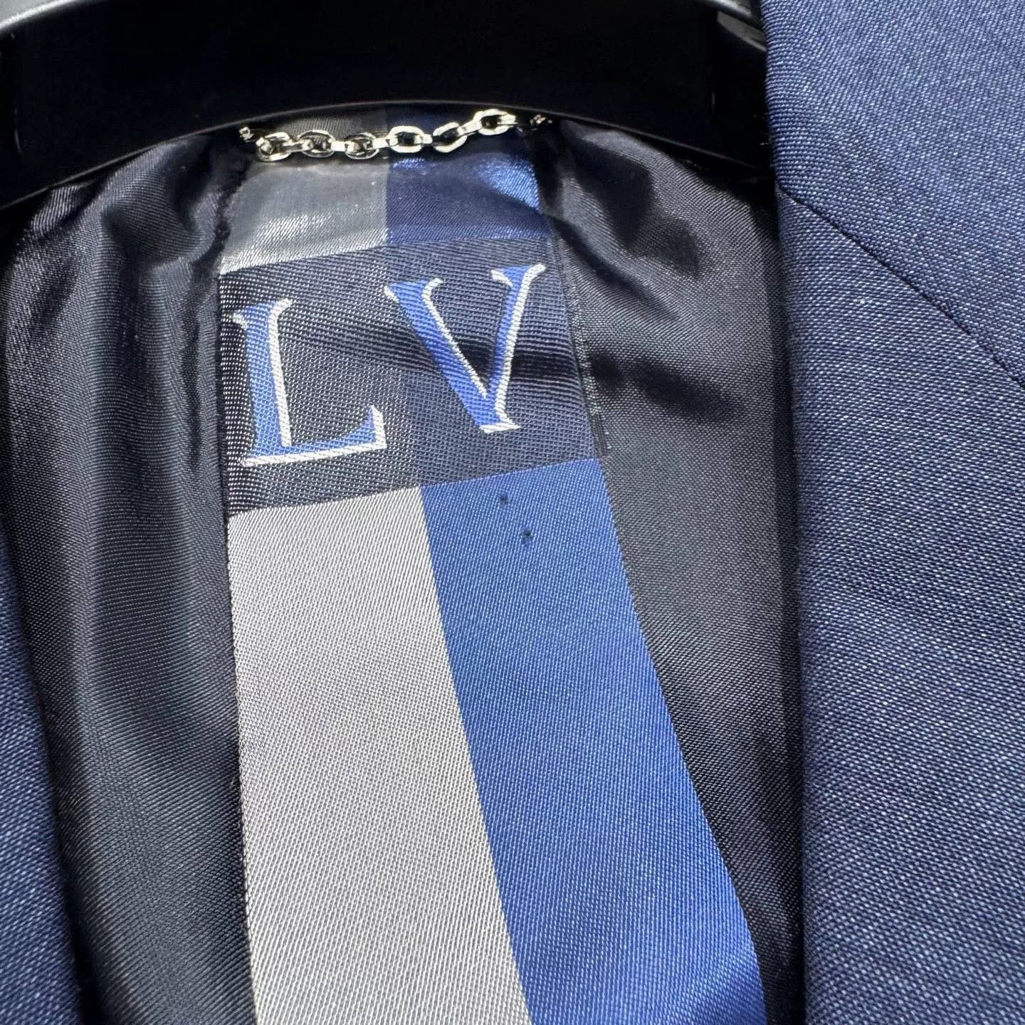 Louis Vuitton louis vuitton blue wool blazer jacket Size US M / EU 48-50 / 2 - 4 Thumbnail