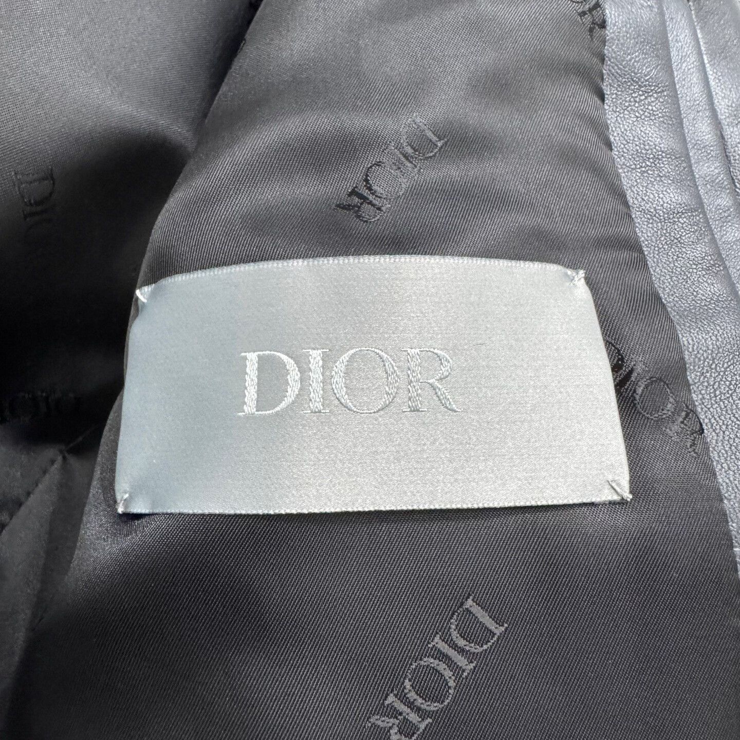 Dior dior embossed leather jacket in black Size US S / EU 44-46 / 1 - 4 Thumbnail