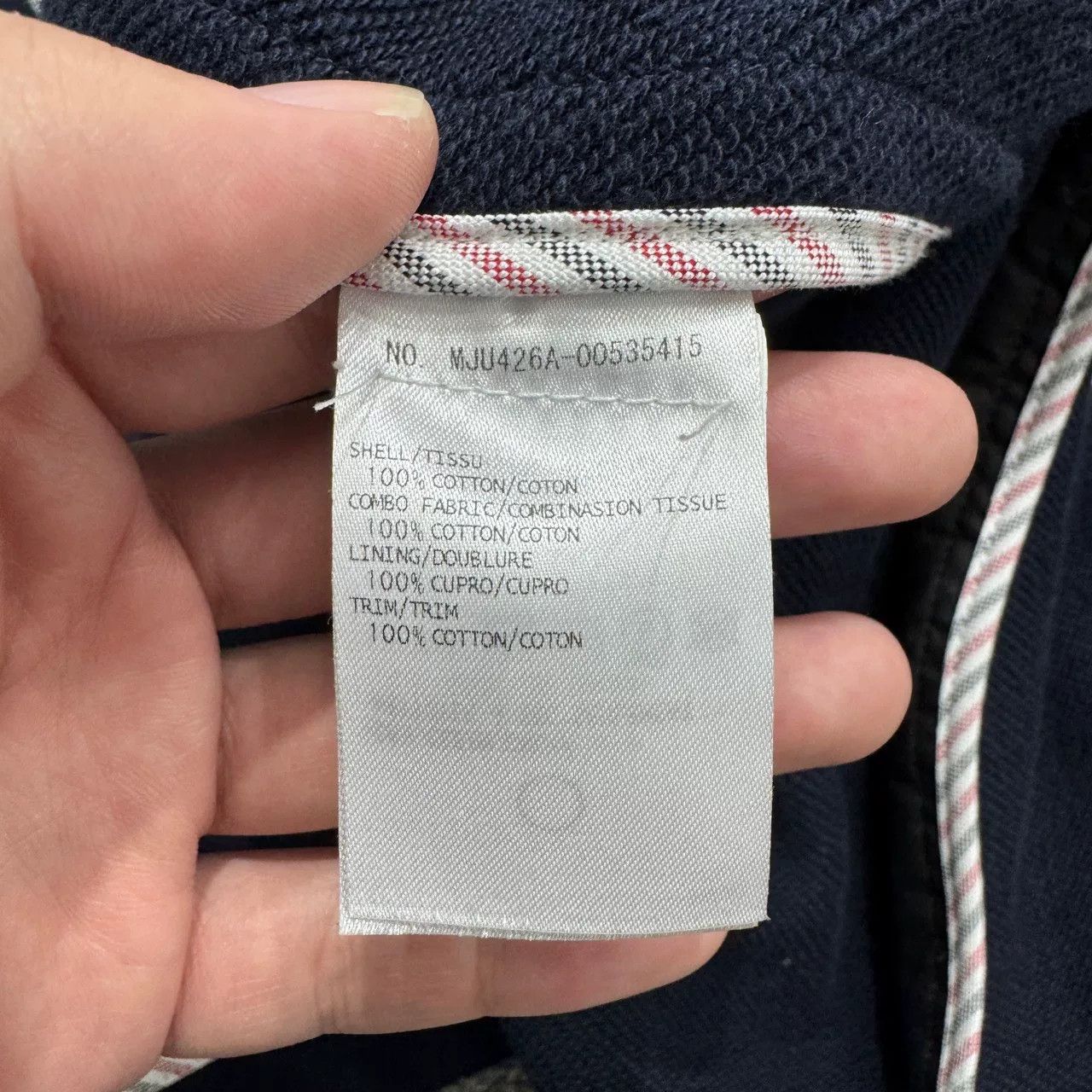 Thom Browne Thom Browne Navy Striped Suit Jacket Size US XL / EU 56 / 4 - 4 Thumbnail