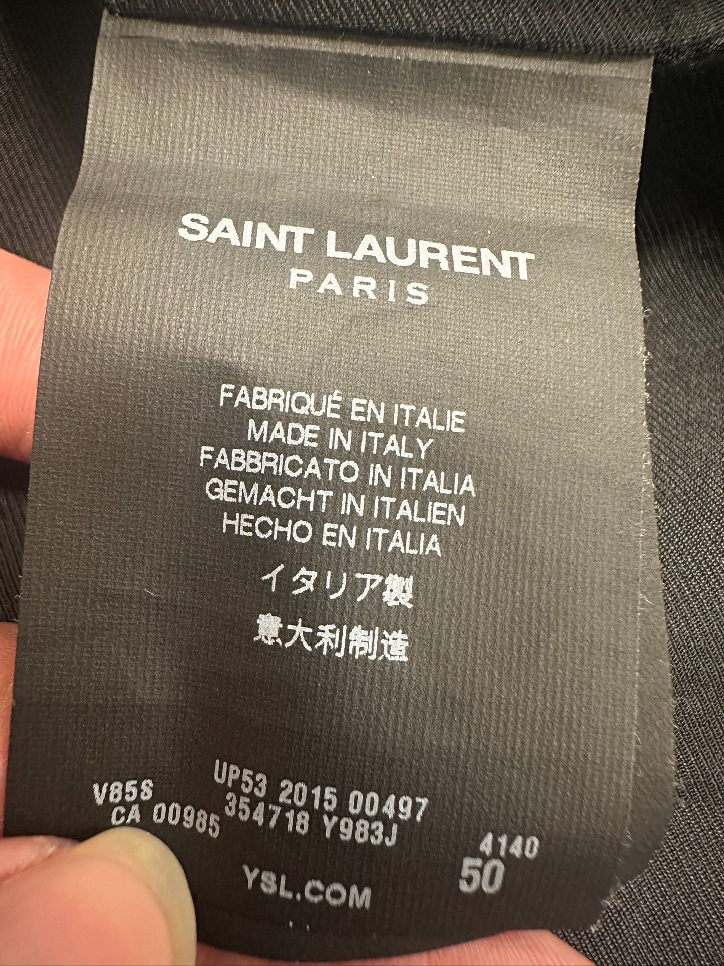Saint Laurent Paris saint laurent navy wool baseball jacket Size US L / EU 52-54 / 3 - 5 Thumbnail