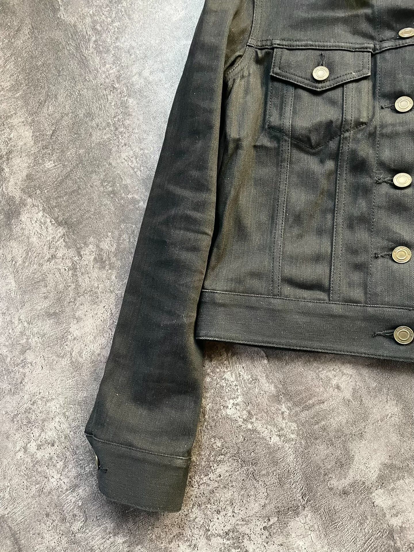 Saint Laurent Paris saint laurent waxed black denim jacket Size US S / EU 44-46 / 1 - 3 Thumbnail