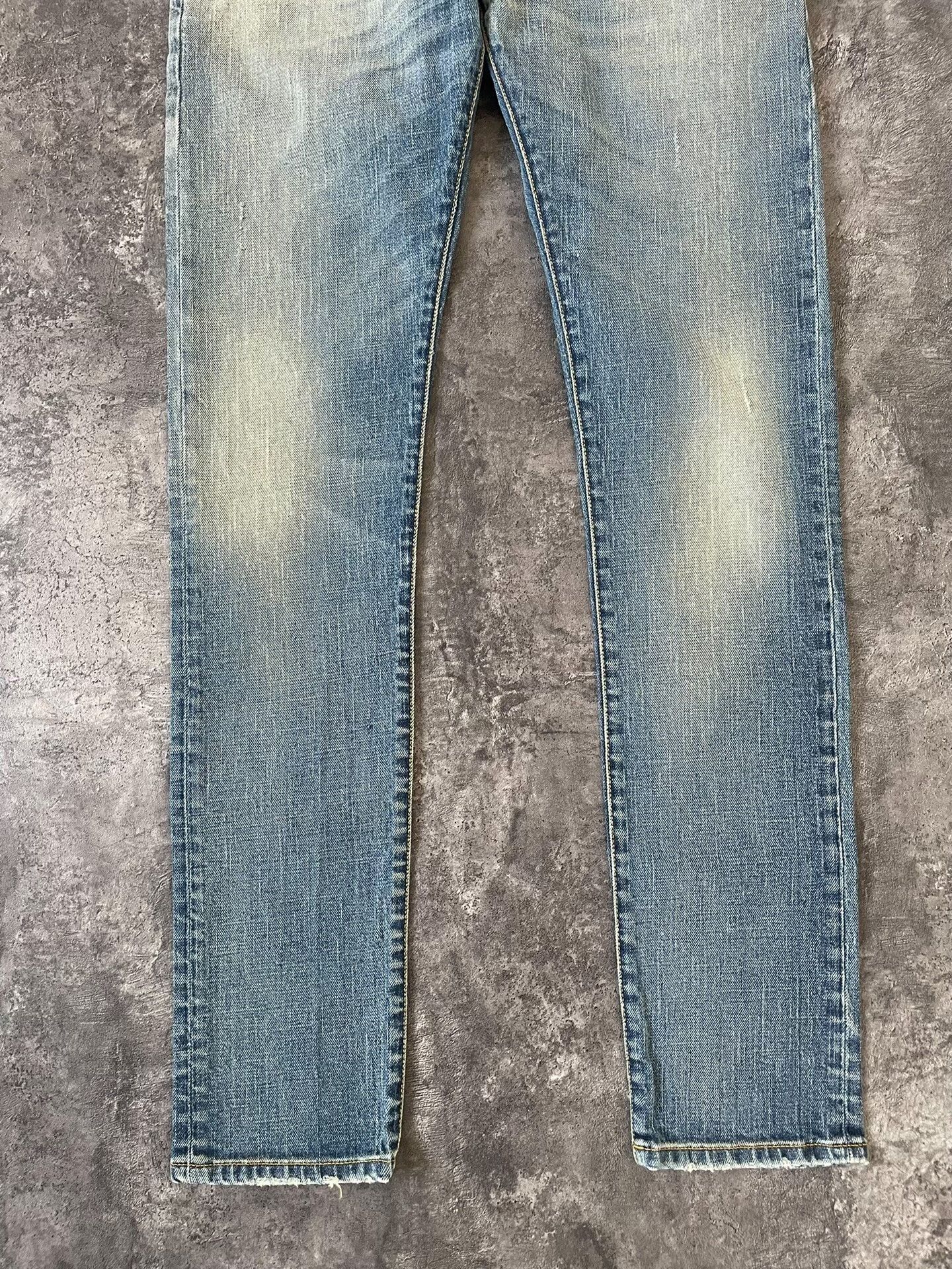 Saint Laurent Paris Saint Laurent Light Blue Stone Washed Jeans Size US 32 / EU 48 - 3 Thumbnail
