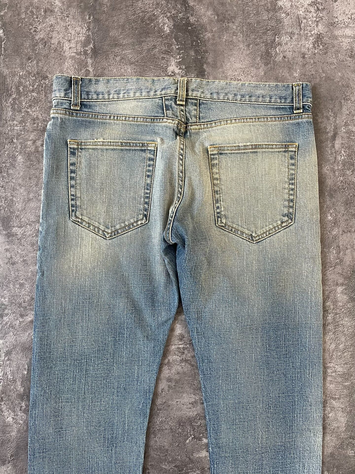 Saint Laurent Paris Saint Laurent Light Blue Stone Washed Jeans Size US 32 / EU 48 - 5 Thumbnail