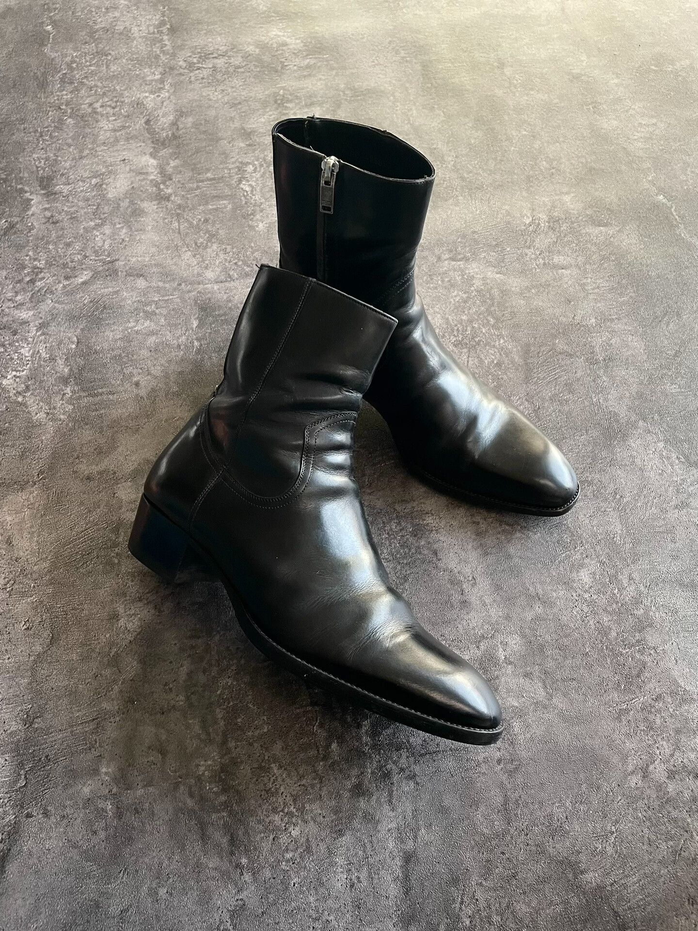 Saint Laurent Paris Saint Laurent black zip ankle boots size 41 Size US 8.5 / EU 41-42 - 2 Thumbnail
