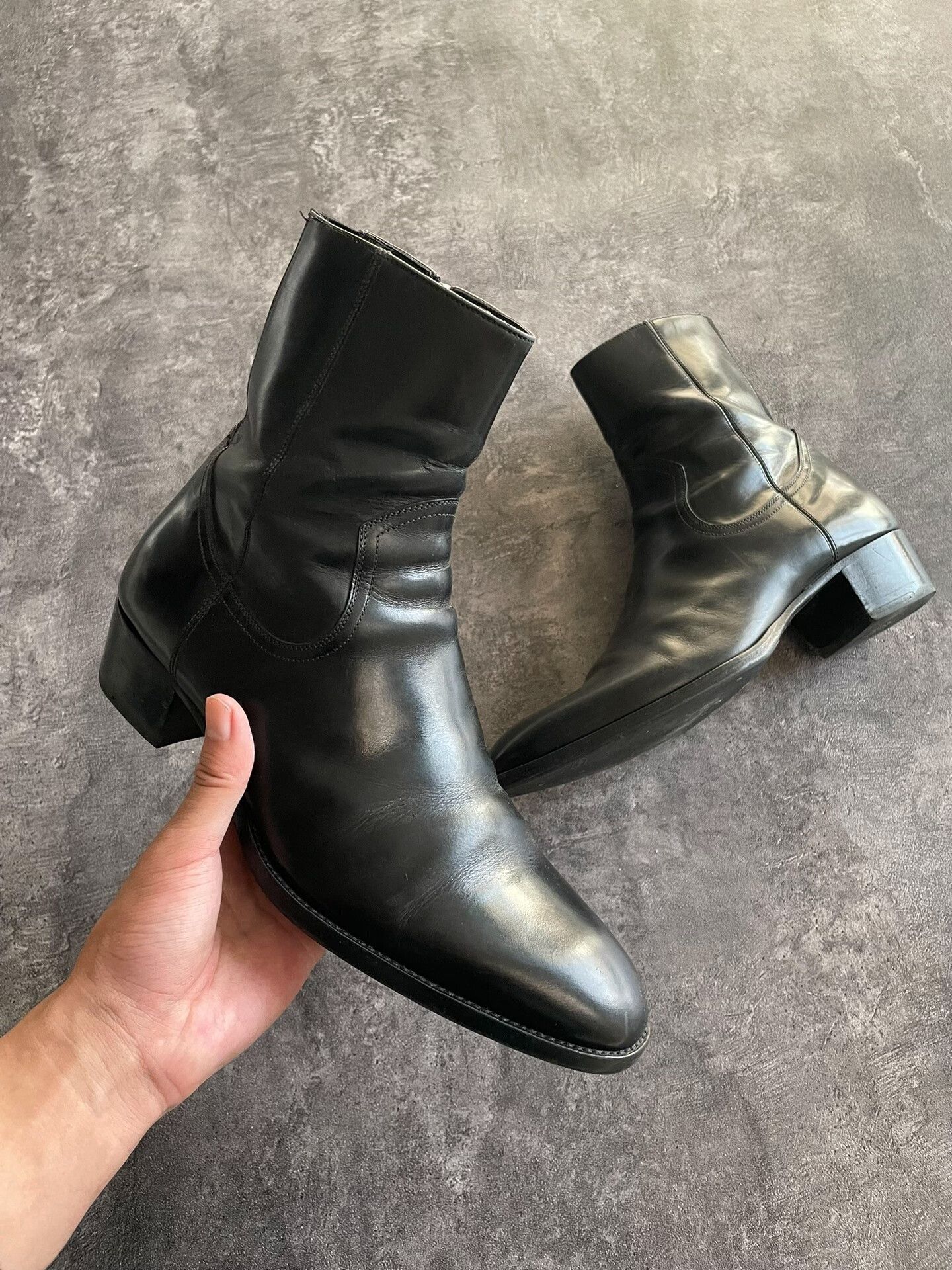 Saint Laurent Paris Saint Laurent black zip ankle boots size 41 Size US 8.5 / EU 41-42 - 4 Thumbnail