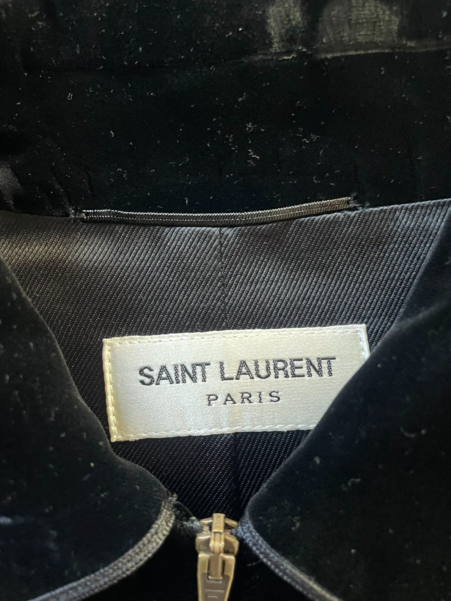 Saint Laurent Paris black velvet Saint Laurent palace jacket Size US XXS / EU 40 - 5 Thumbnail