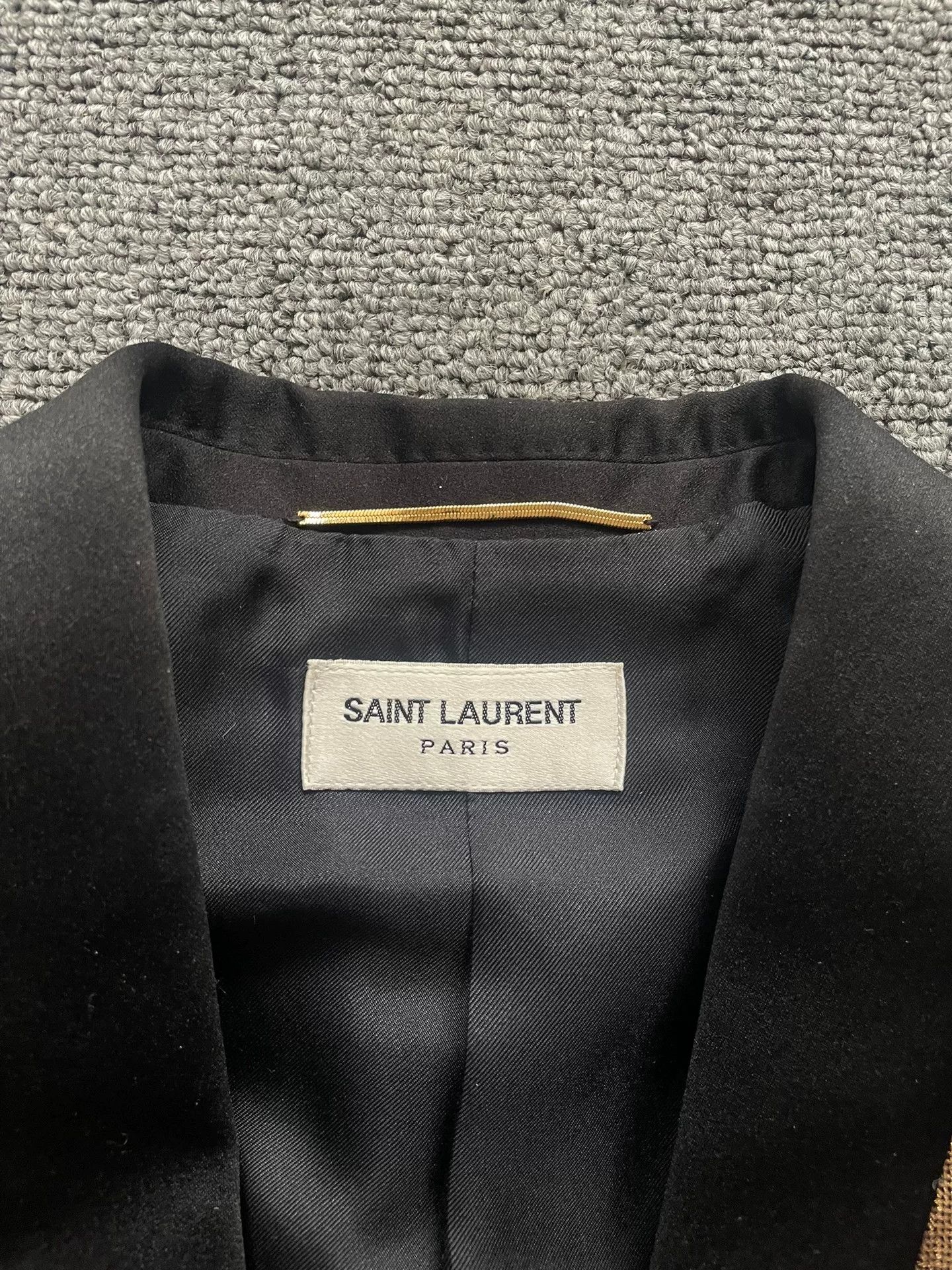 Saint Laurent Paris golden woven blazer with peak lapel Size US M / EU 48-50 / 2 - 3 Thumbnail