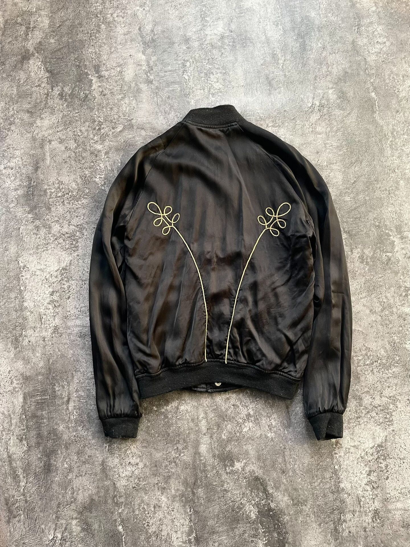 Saint Laurent Paris Saint Laurent Silk Embroidered Jacket Size L / US 10 / IT 46 - 2 Thumbnail