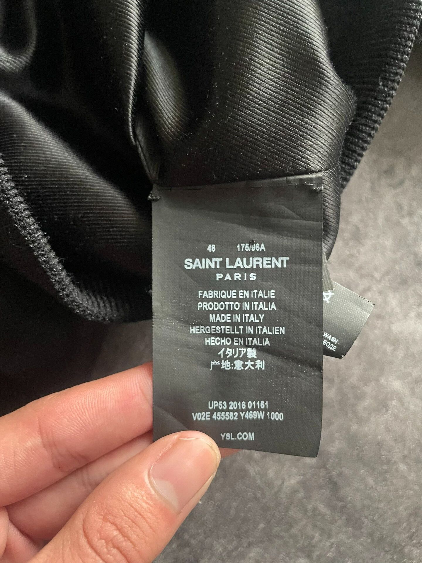 Saint Laurent Paris saint laurent silk sharkskin bomber jacket Size US L / EU 52-54 / 3 - 6 Thumbnail