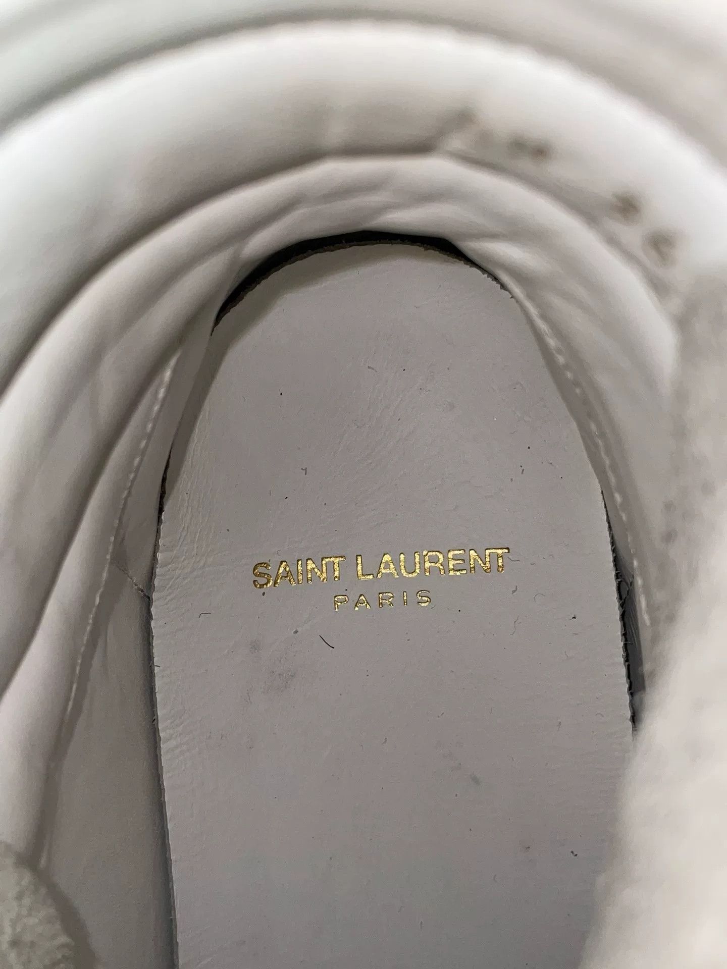 Saint Laurent Paris Saint Laurent High Top Sneakers with Velcro Straps Size US 8 / EU 41 - 7 Thumbnail